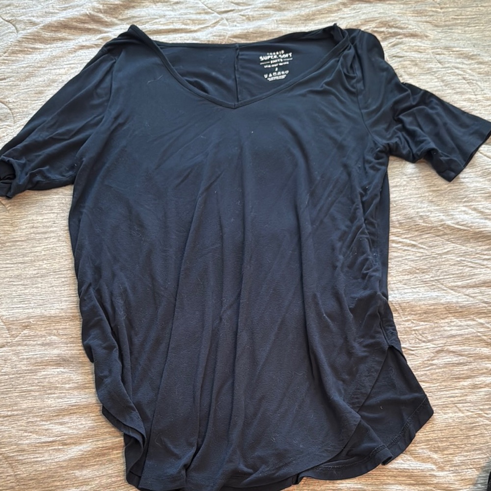 Torrid Black Relaxed Short Sleeve Tee